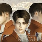 KEWAI-DOU Sims3 Levi ? Shaved hair for maleKEWAI-DOU ザ・シムズ３ 髪型「リヴァイ - Shaved」男性用