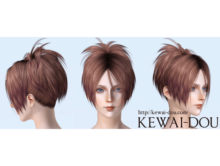KEWAI-DOU Sims3 Sangrose hair Angle