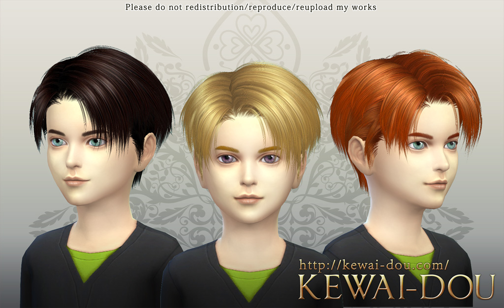 Levi (The Sims4 Child hair) | KEWAI-DOU